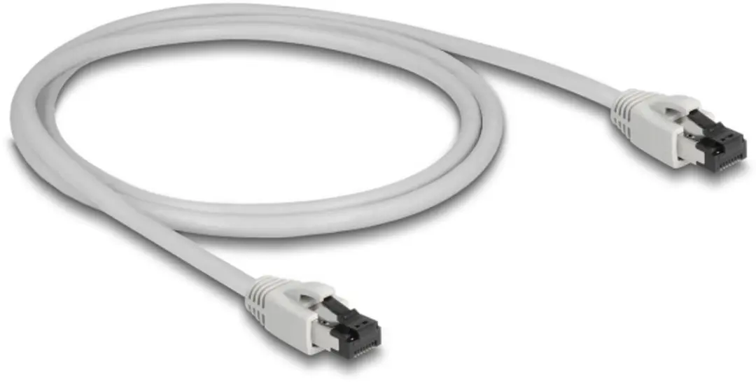 Delock RJ45 Netwerkkabel Cat.8.1 S/FTP 1m - 40 Gbps - Grijs
