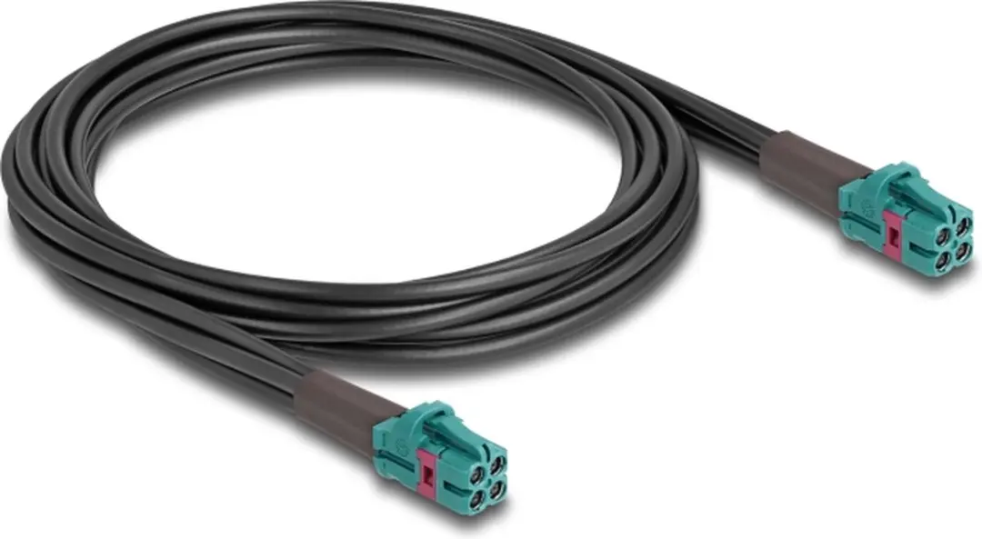 Delock Mini FAKRA Z Kabel quad - Aqua/Zwart