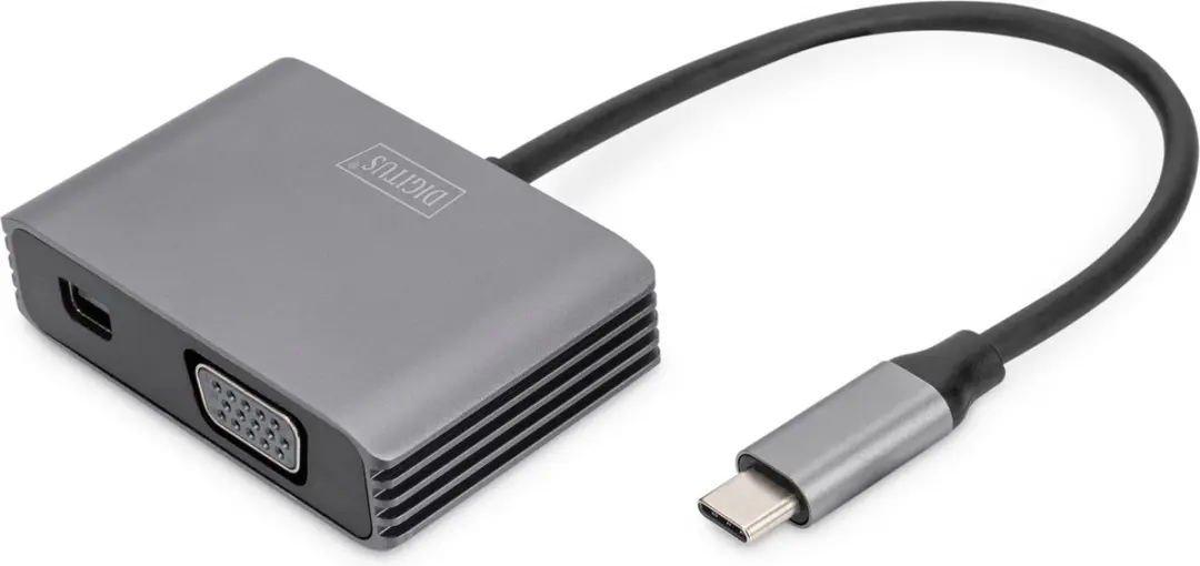 Digitus DA-70825 USB-C naar Mini DisplayPort + VGA Kabel