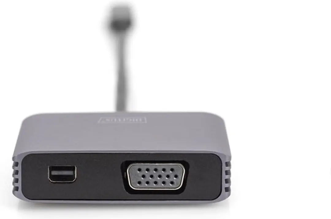 Digitus DA-70825 USB-C naar Mini DisplayPort + VGA Kabel - 0,2m - Grijs - afbeelding 6 van 6