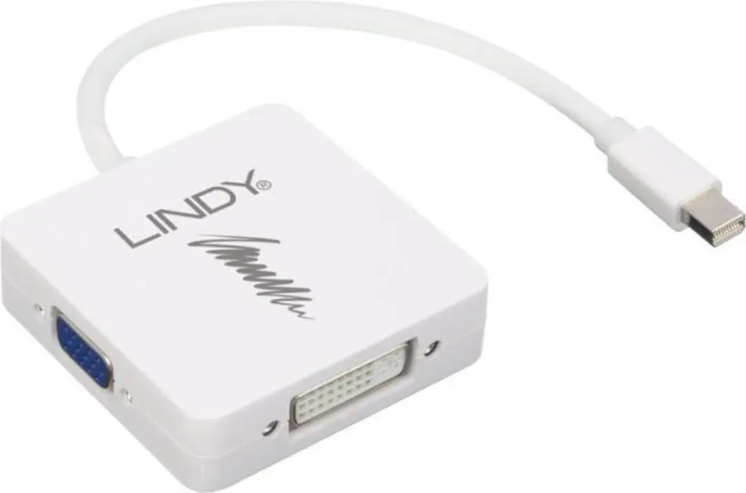 Lindy 41035 Mini DisplayPort naar HDMI/VGA/DVI-D Adapter