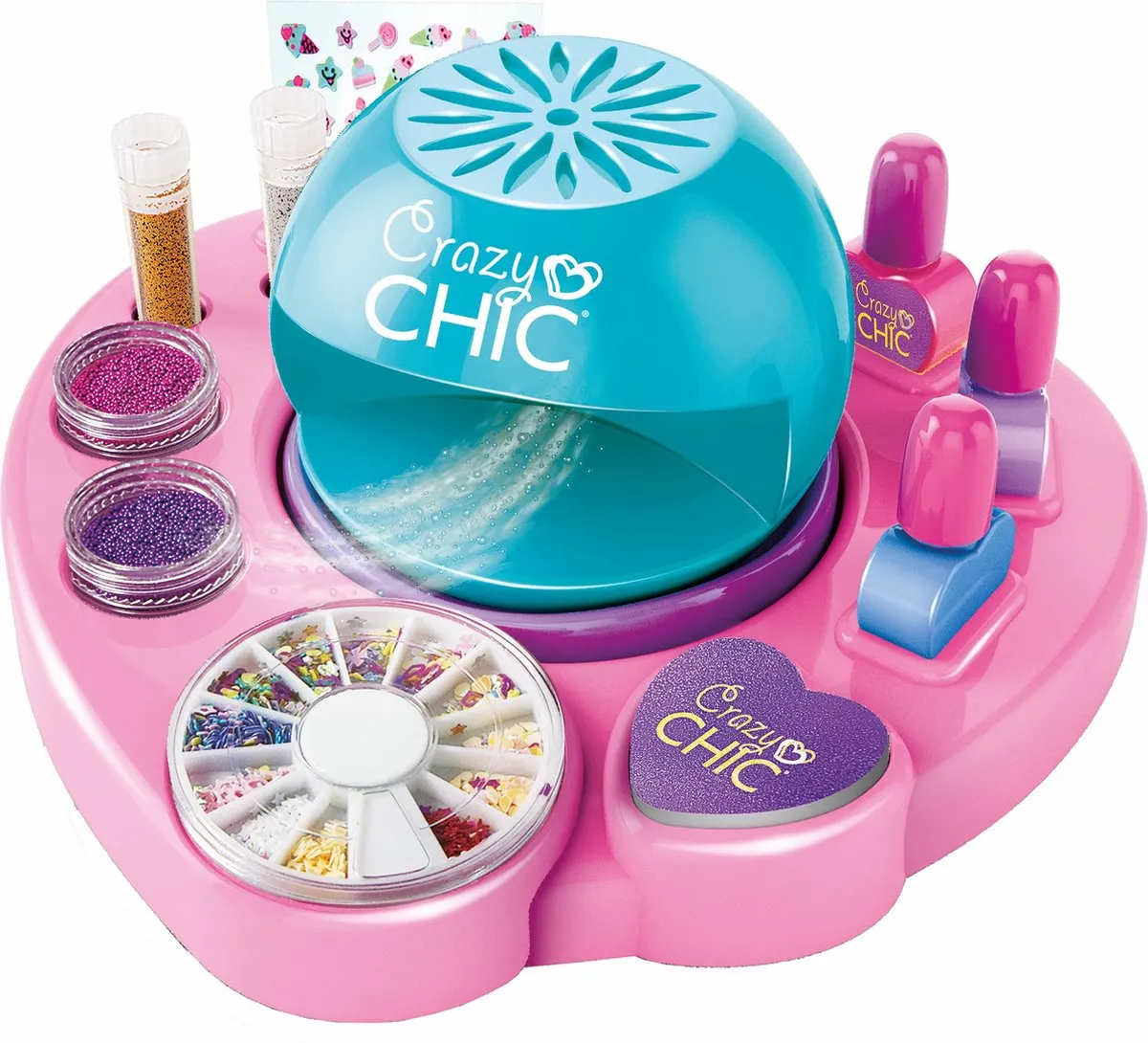 Clementoni Crazy Chic Nagelstudio - 12-delig - afbeelding 6 van 6