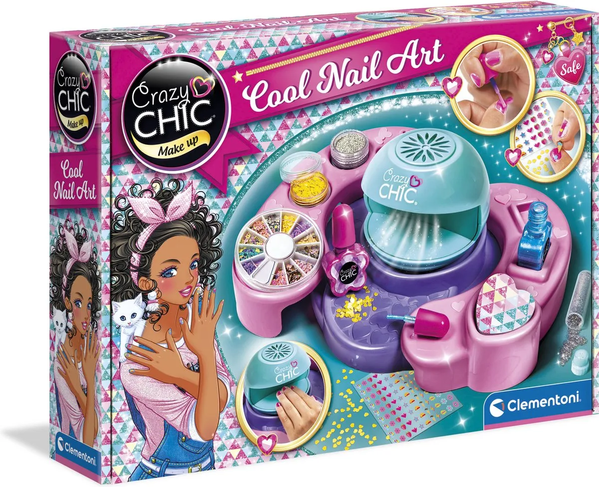 Clementoni Crazy Chic Nagelstudio - 12-delig