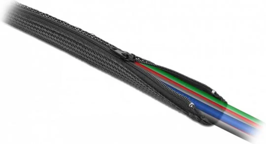 Delock Polyester Kabelsleeve 50mm - Zwart
