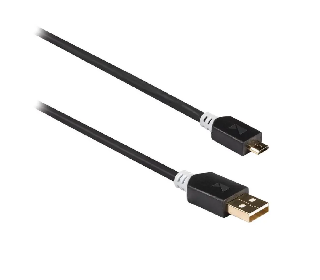 Konig USB 2.0 A Male naar Micro Male Kabel - 3m - Grijs