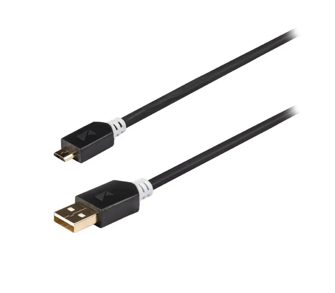Konig USB 2.0 A Male naar Micro Male Kabel - 3m - Grijs