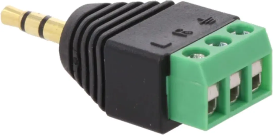 Goobay 3,5mm Jack Terminal Block - Verguld - 3-polig - 10 Stuks