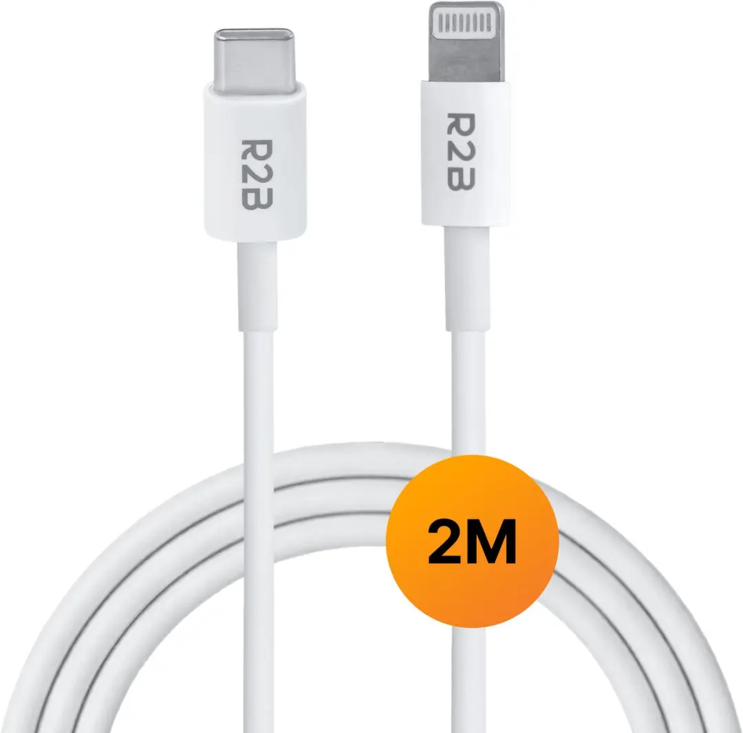 R2B USB-C naar Lightning Oplaadkabel 2m