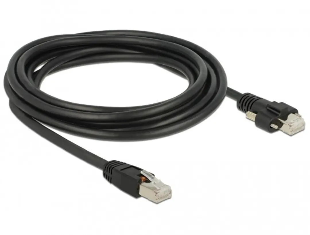 Delock GigE Camera Kabel Cat.6 S/FTP 3m - Zwart