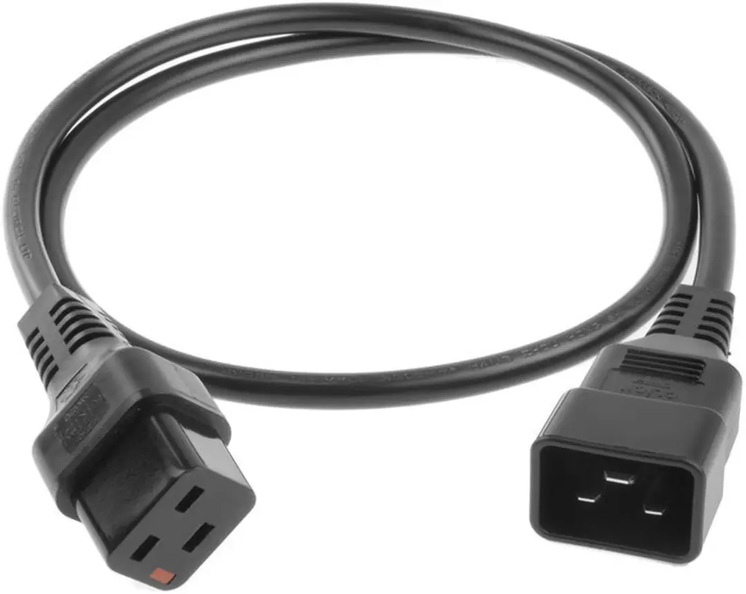 ACT PC1286 AK5046 Netsnoer C19-C20 3m - Zwart