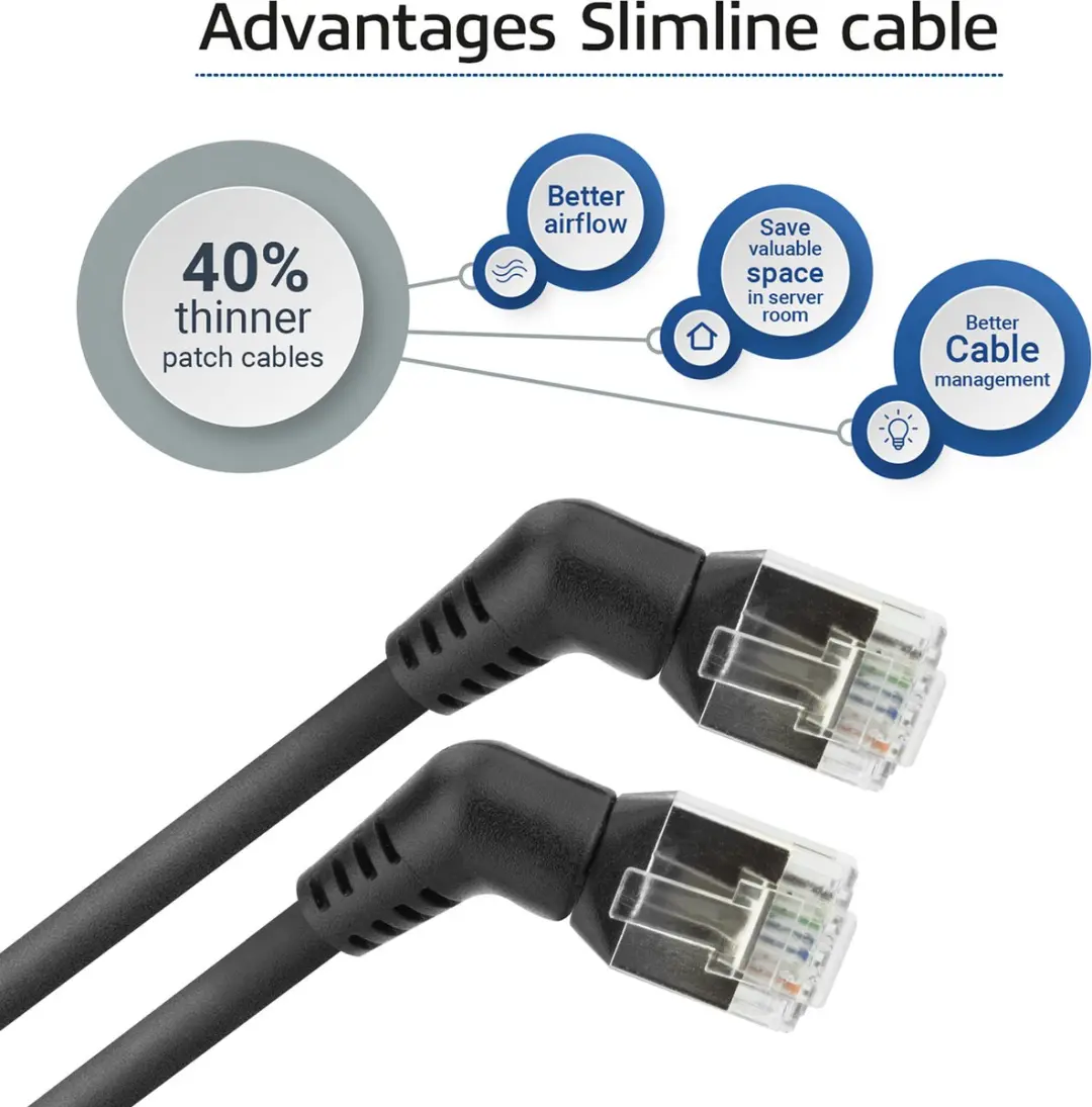 ACT DD1951 U/FTP CAT6A Patchkabel 1,5m - Zwart