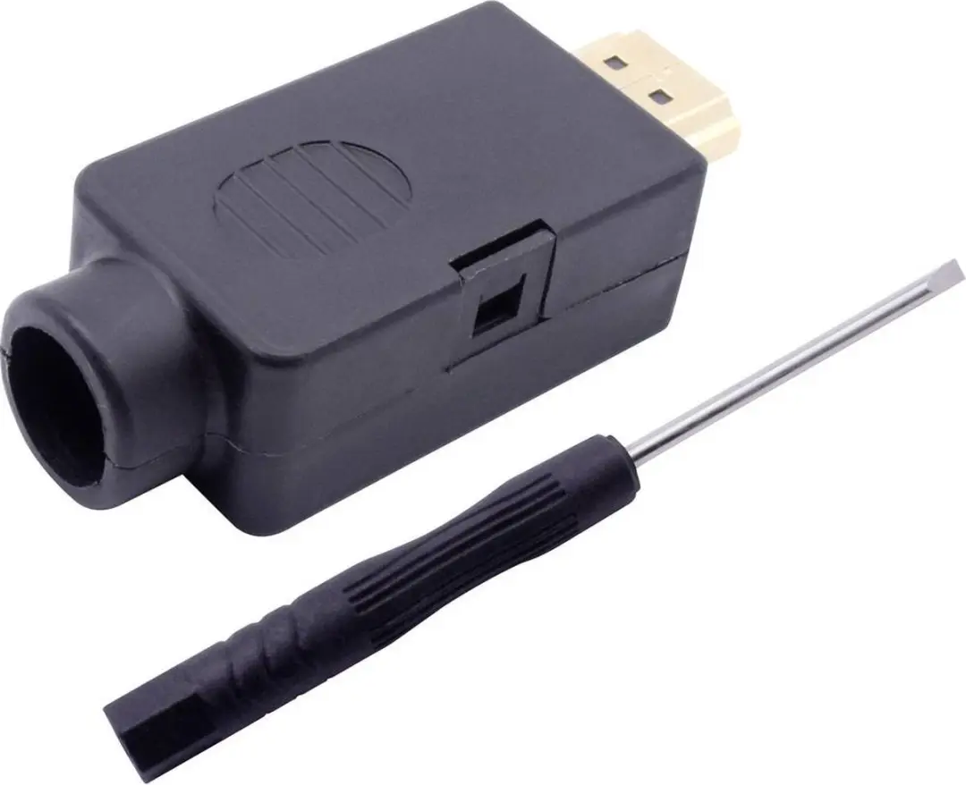 Tru Components T1904C104 HDMI-connector 20-polig - Zwart