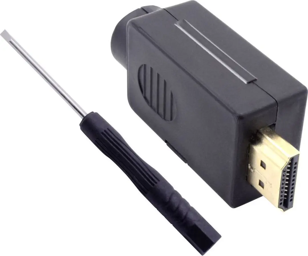 Tru Components T1904C104 HDMI-connector 20-polig - Zwart
