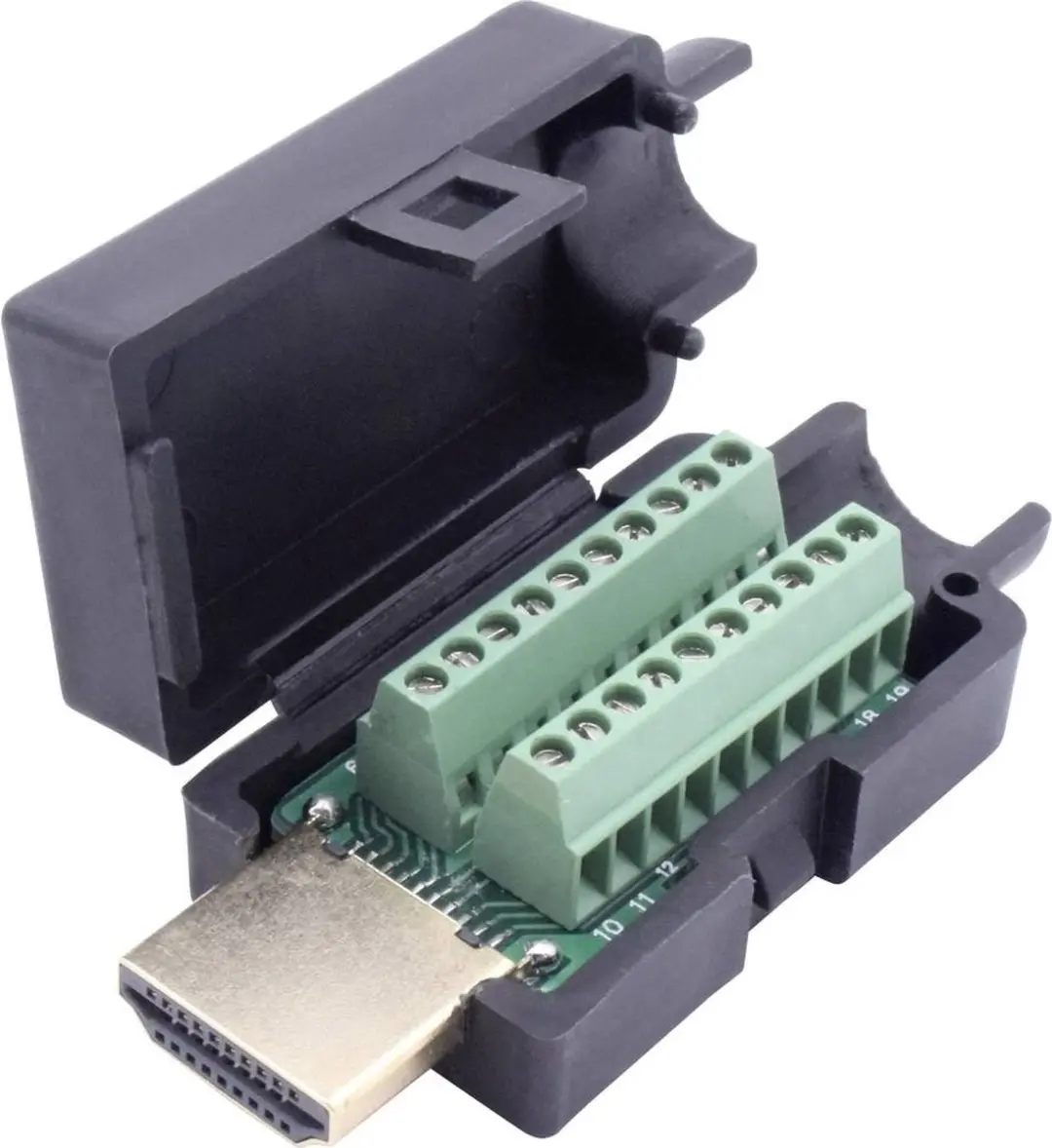 Tru Components T1904C104 HDMI-connector 20-polig - Zwart