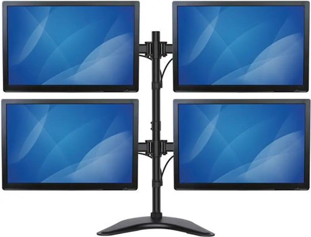 Startech ARMBARQUAD Monitorstandaard - 4 Schermen - Zwart