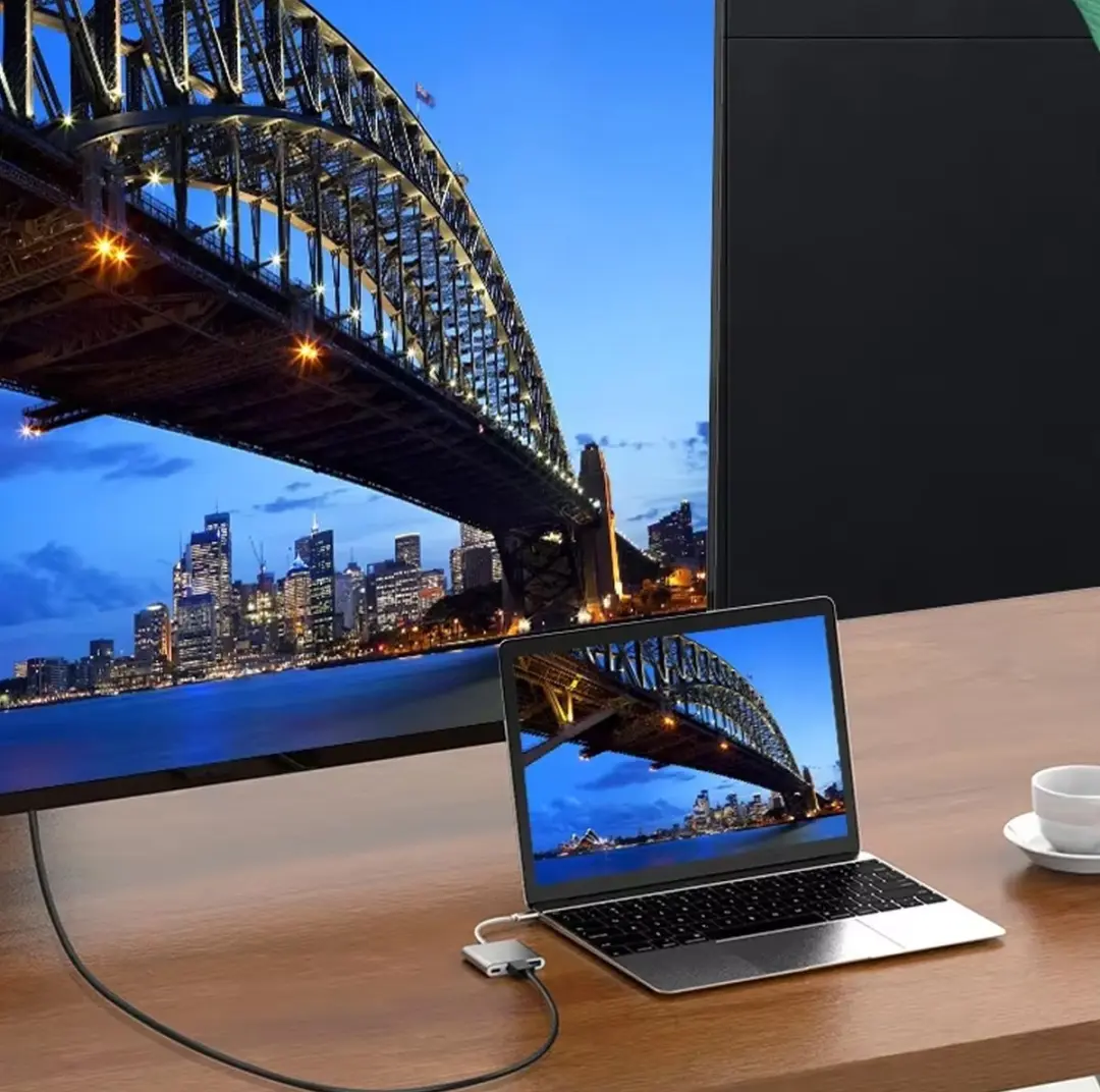 RedParrot USB-C 3-in-1 Docking Station - HDMI 4K - Zilver - afbeelding 6 van 6