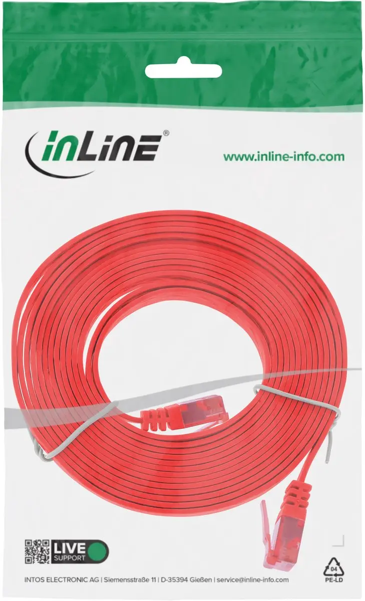 InLine Patchkabel Cat.6 U/UTP 2m - Rood