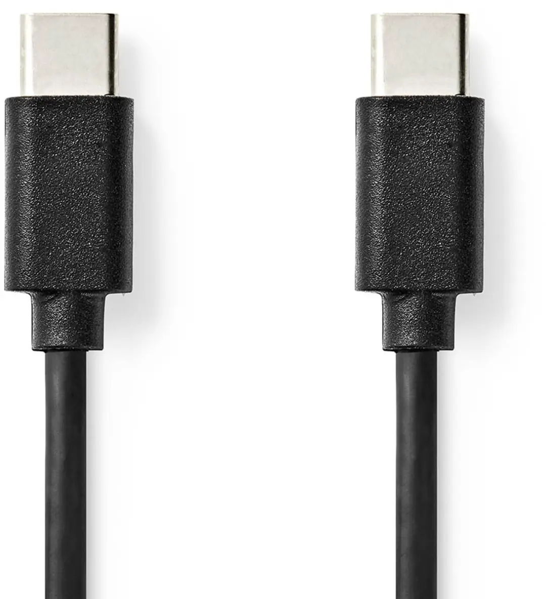 Nedis USB-C Kabel 60W 1m - USB 2.0 Male - Zwart