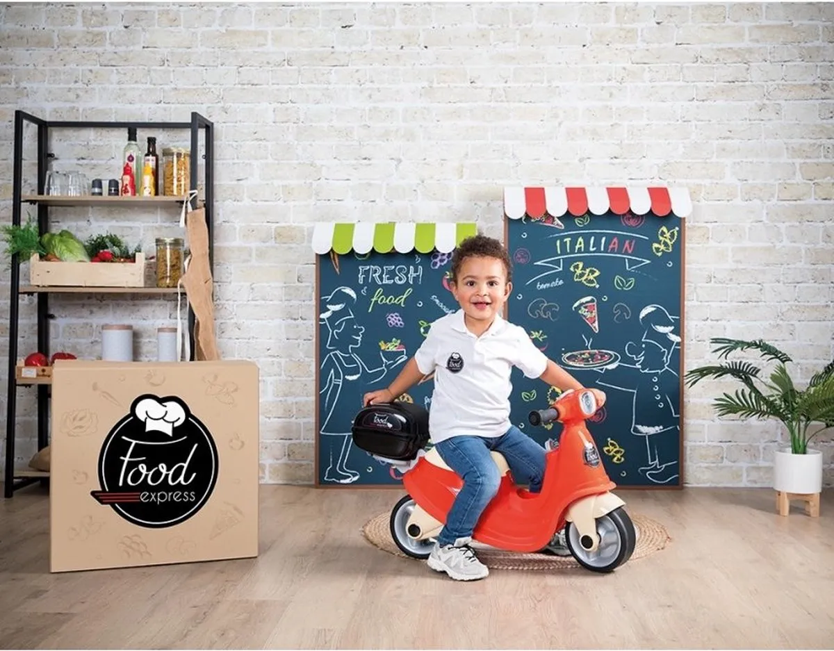 Smoby Ride-On Food Express Scooter 7600721007 - Rood