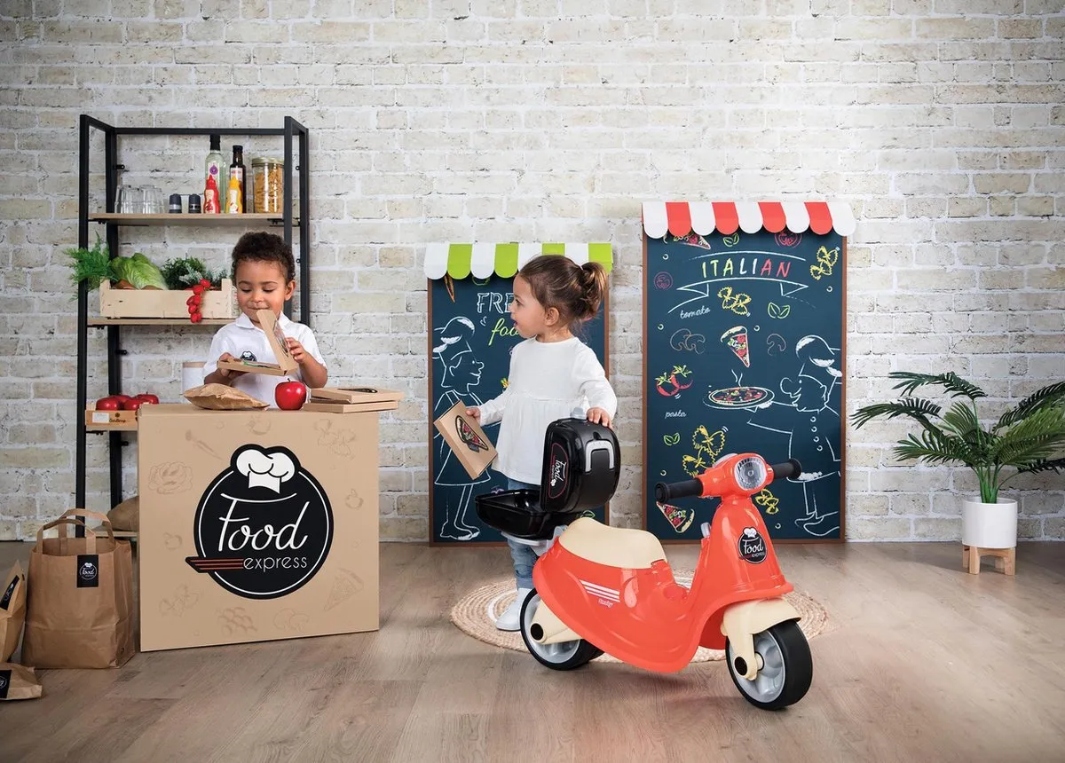 Smoby Ride-On Food Express Scooter 7600721007 - Rood - afbeelding 6 van 6