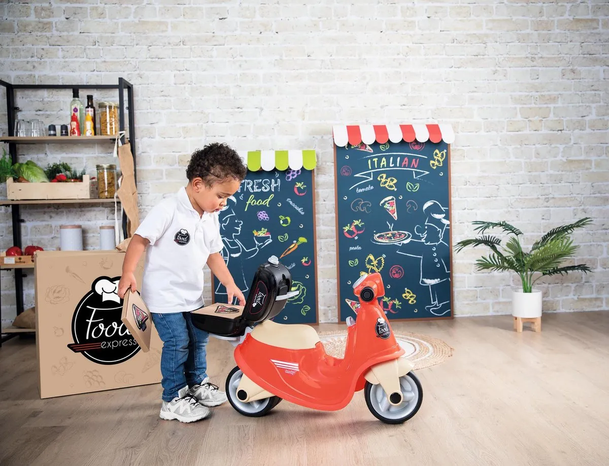 Smoby Ride-On Food Express Scooter 7600721007 - Rood