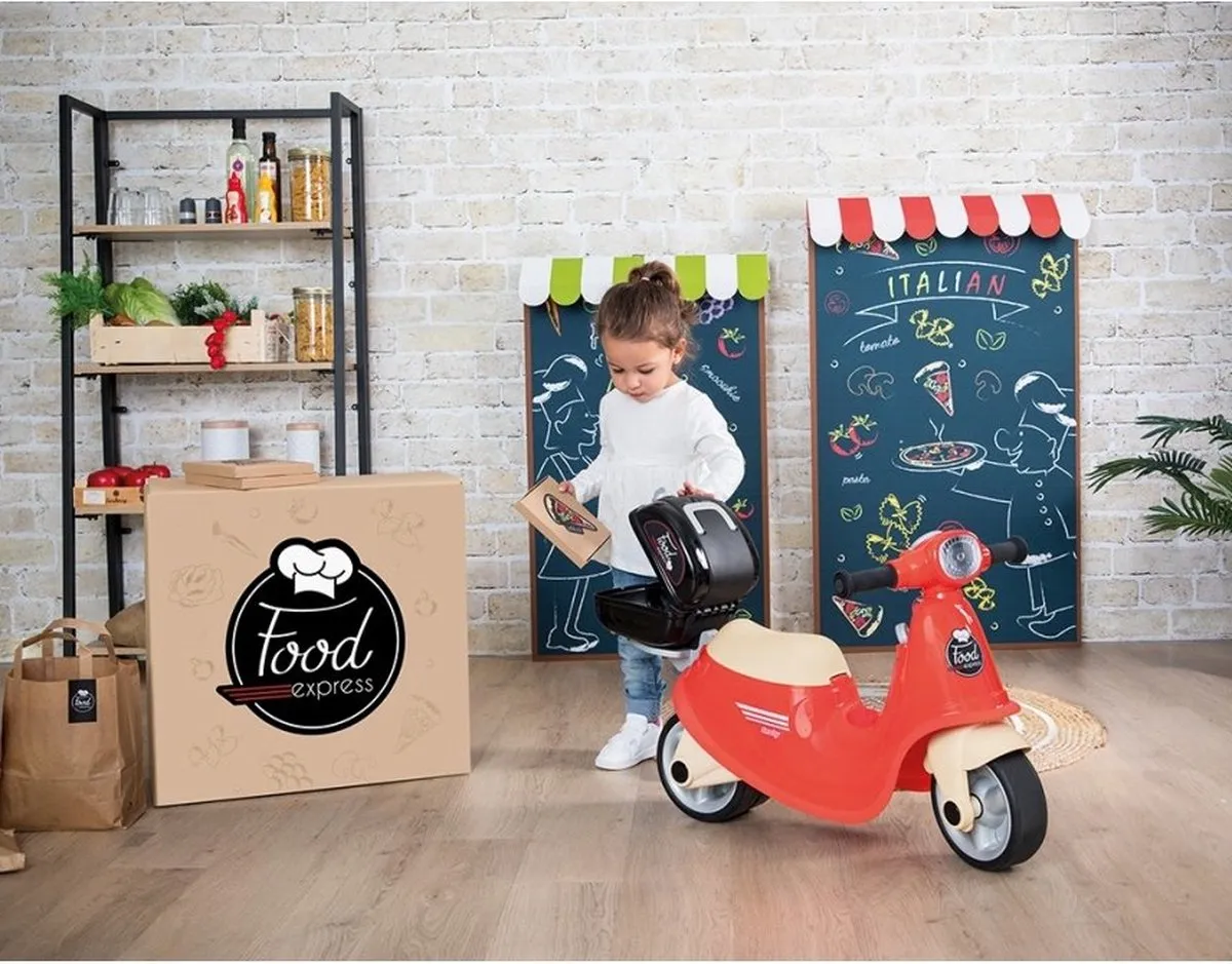 Smoby Ride-On Food Express Scooter 7600721007 - Rood