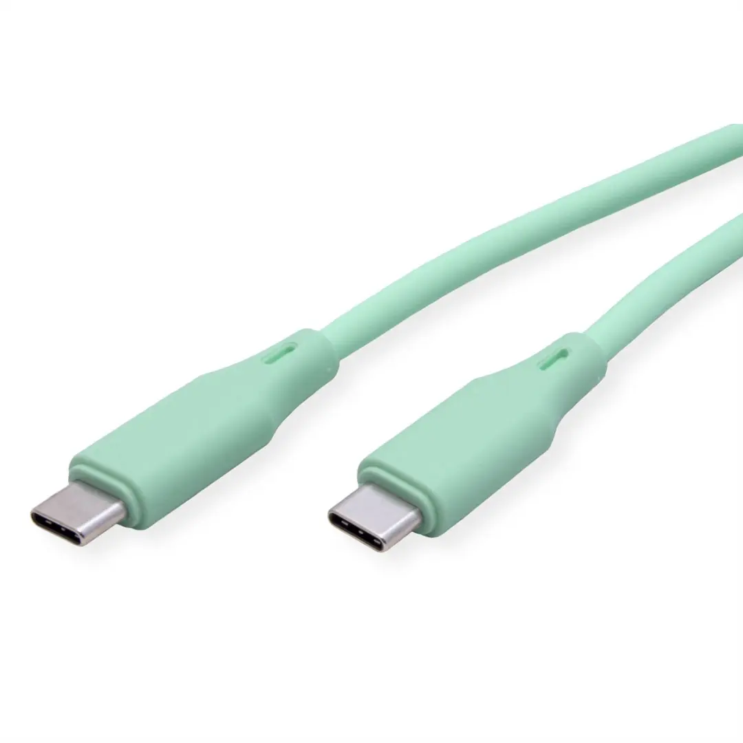 Roline USB-C Kabel 2.0 Type C-C 60W - 1m - Groen
