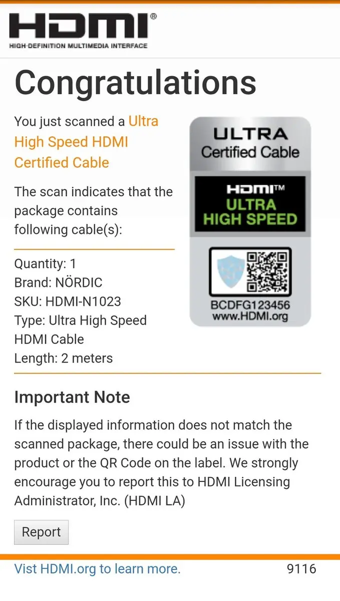 NÖRDIC HDMI-N1023A HDMI 2.1 Kabel 8K 60Hz - 2m - Spacegrijs