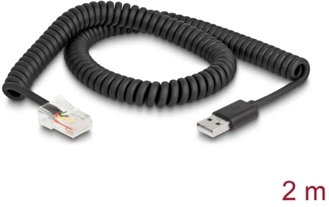 Delock RJ50 naar USB 2.0 Type-A Kabel 2m