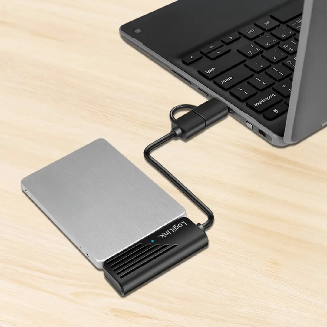 Logilink AU0062 USB 3.0 Adapter USB-A naar USB-C - 20 cm - Zwart