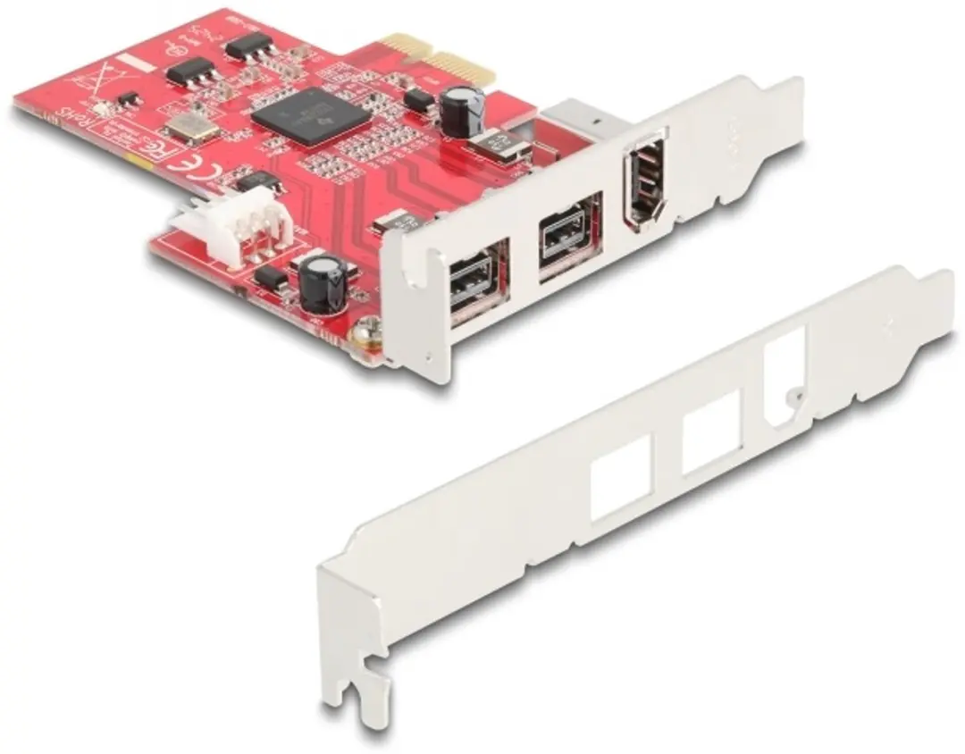 Delock PCIe Kaart 2x FireWire B + 1x FireWire A