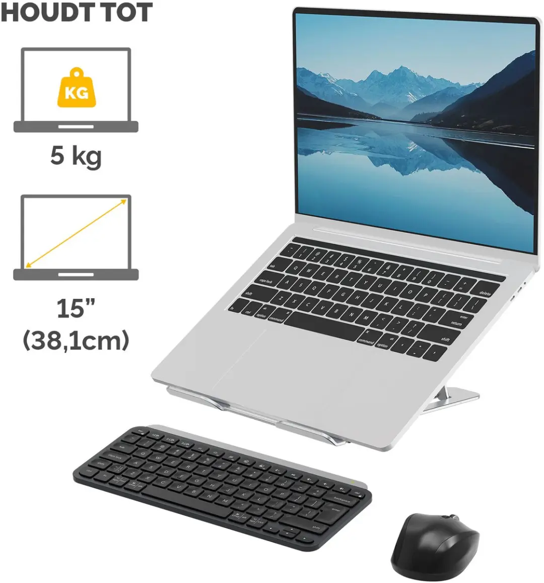 Fellowes Alumia 100138867 Laptopstandaard - Zilver