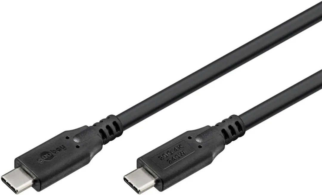 Goobay USB4 USB-C Kabel 20Gbps PD 240W 4K60Hz - 0,5m