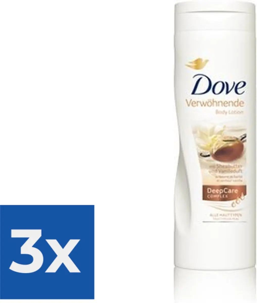 Dove Bodylotion 1200ml (3x400ml) met Sheabutter