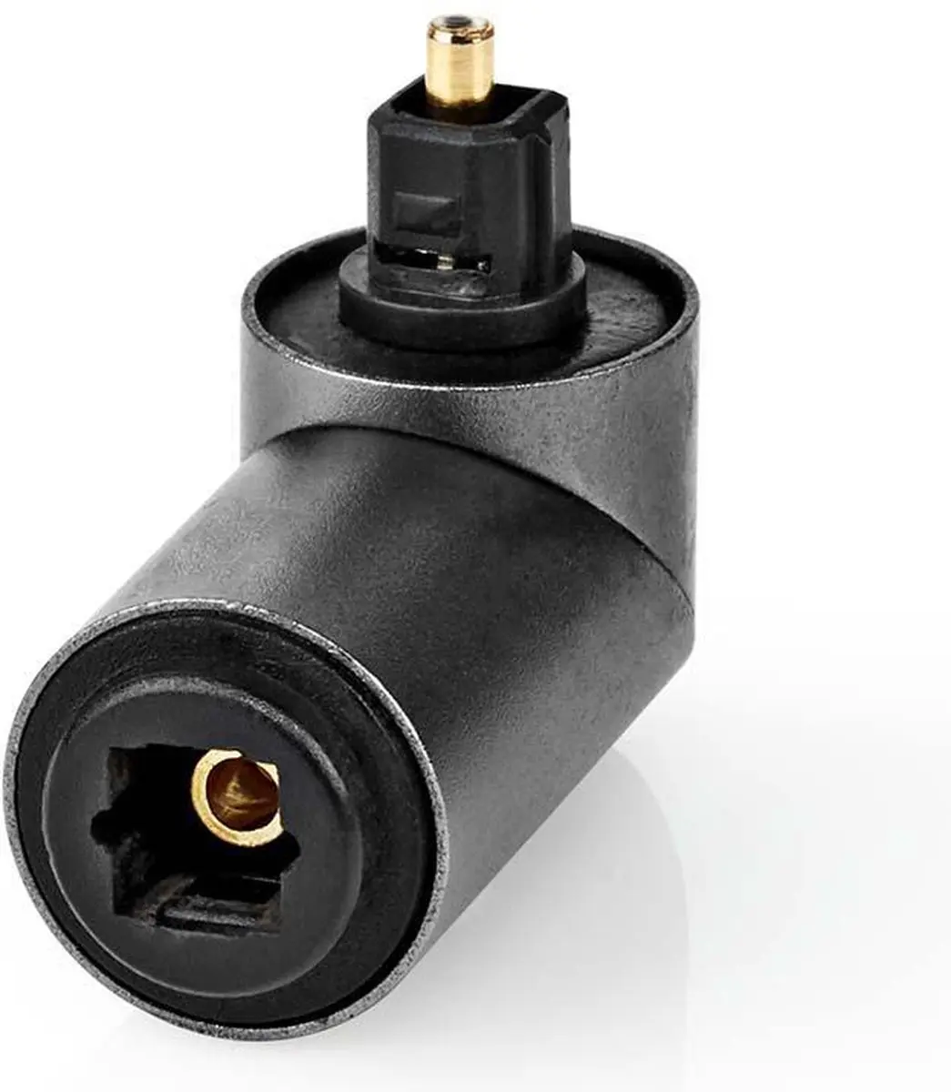 Nedis TosLink Adapter CATB25920GY - 90° Gehoekt - Aluminium