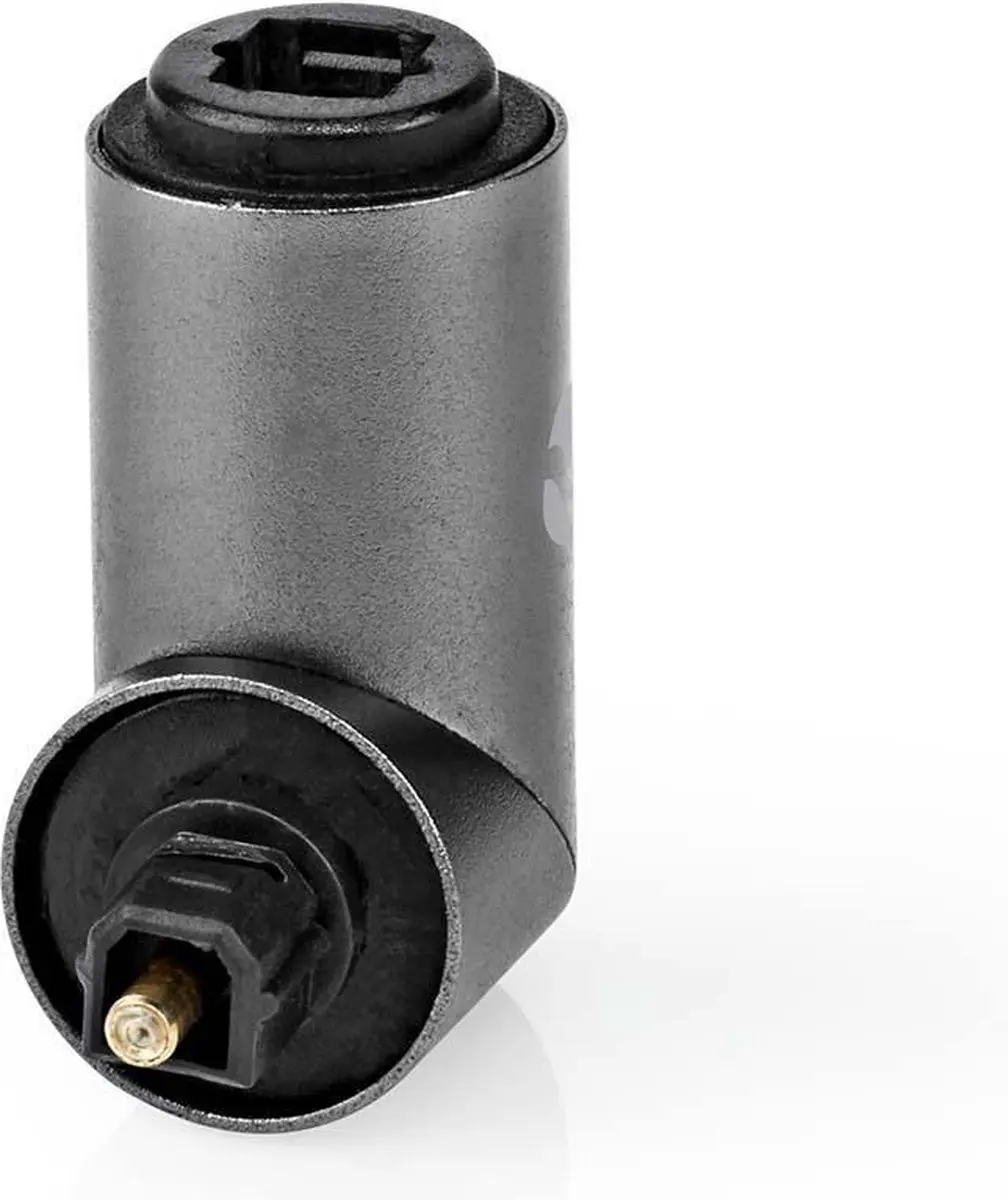 Nedis TosLink Adapter CATB25920GY - 90° Gehoekt - Aluminium - afbeelding 6 van 6