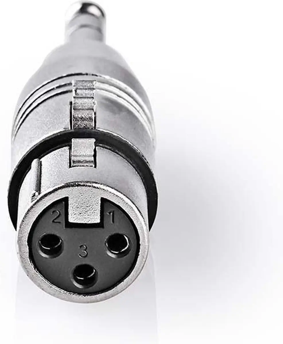 Nedis XLR-Adapter 6,35mm - 10 Stuks - Vernikkeld Metaal