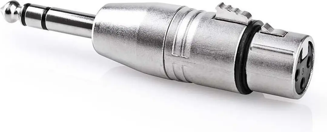 Nedis XLR-Adapter 6,35mm - 10 Stuks - Vernikkeld Metaal