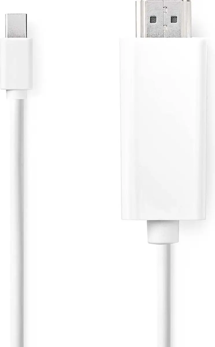 Nedis Mini DisplayPort naar HDMI Kabel 2m - Wit