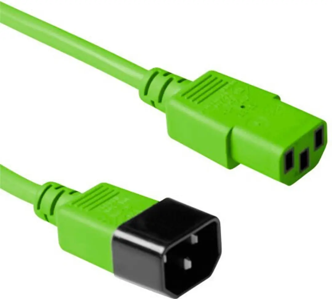 ACT AK5114 Netsnoer C13-C14 Groen 1,8m