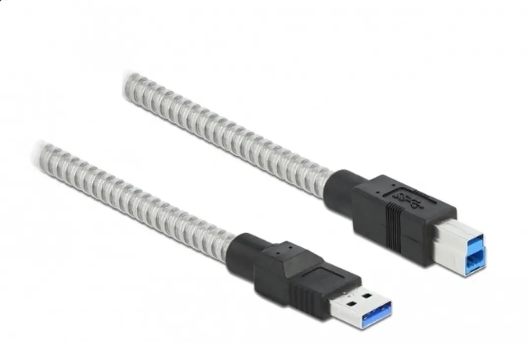 Delock USB 3.2 Gen 1 A-B Kabel 1m - Zilver