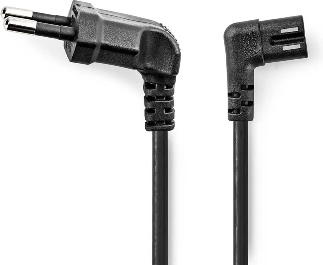 Nedis Stroomkabel IEC-320-C7 Gehoekt 5m - Zwart