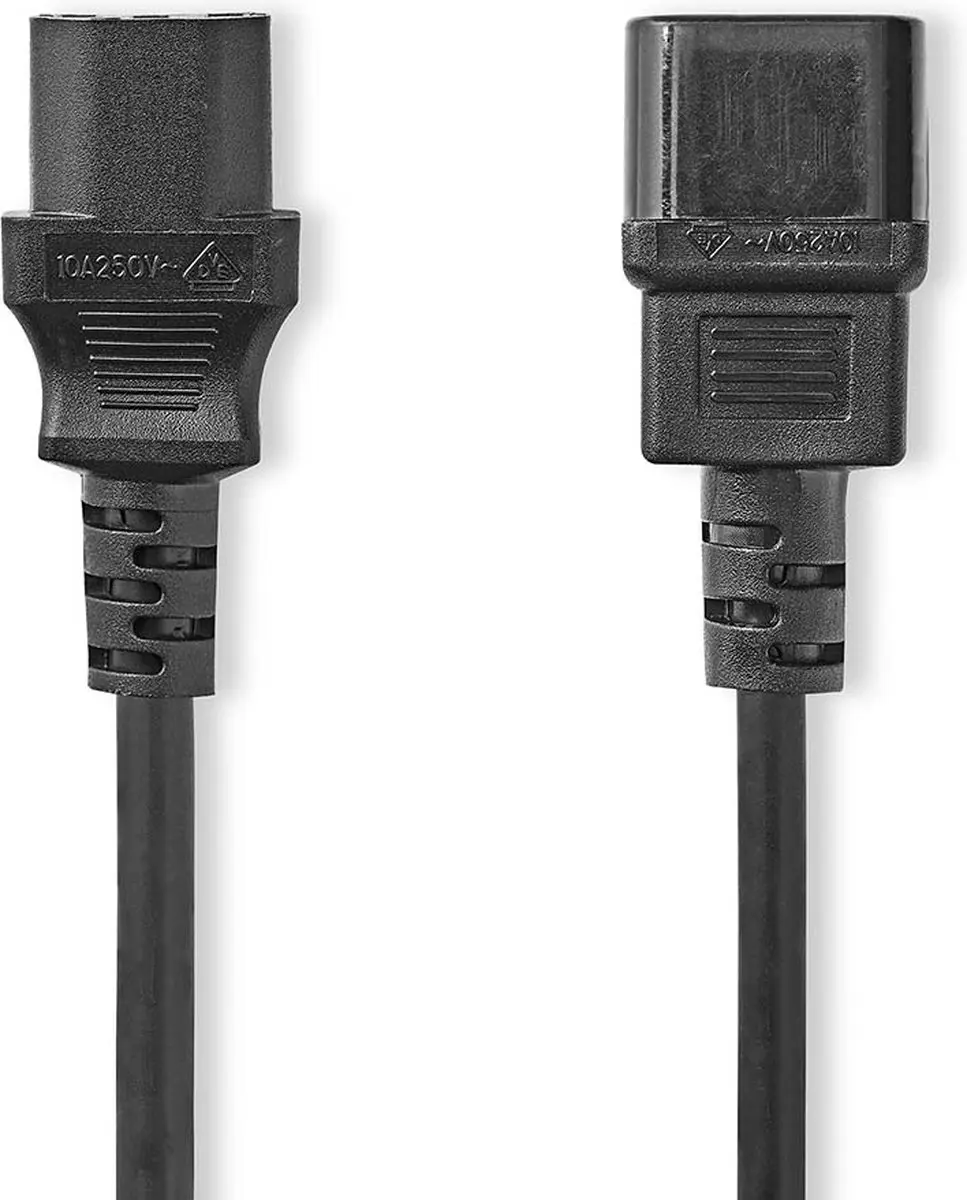Nedis CEGP10500BK20 Stroomkabel C14-C13 2.0m - Zwart