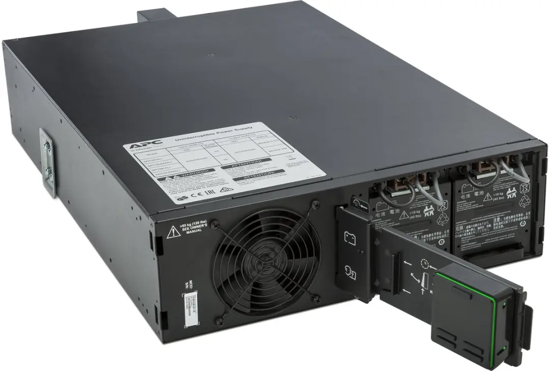 APC Smart-UPS SRT5KRMXLI 5000VA - 10 Stopcontacten - Zwart