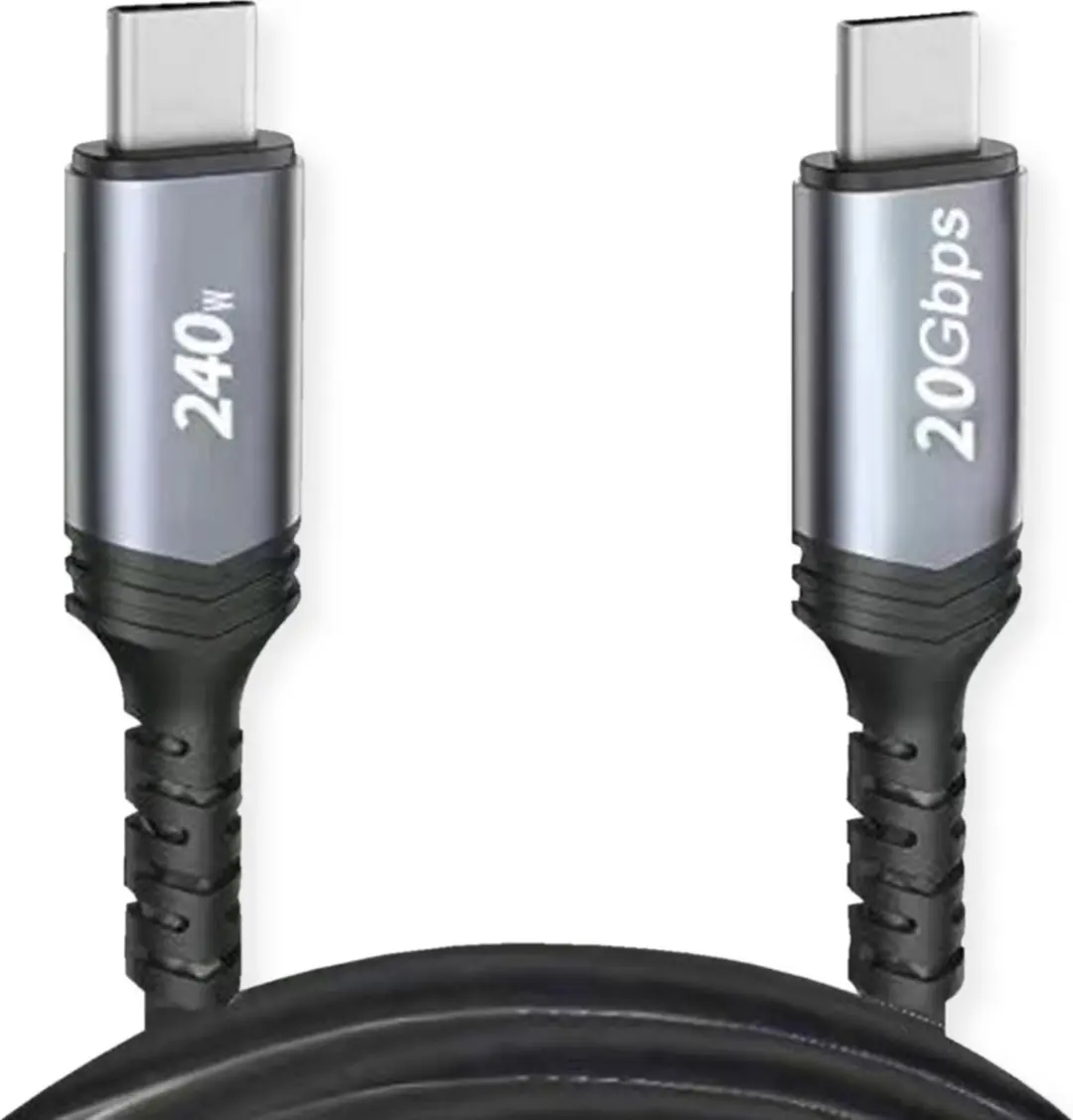 Value USB4 Gen3x2 Kabel C-C M/M 20Gbit/s 240W - Zwart 2m