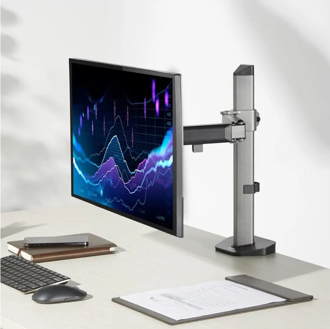 ACT AC8335 Monitorbureausteun 32" - Zilver - afbeelding 6 van 6
