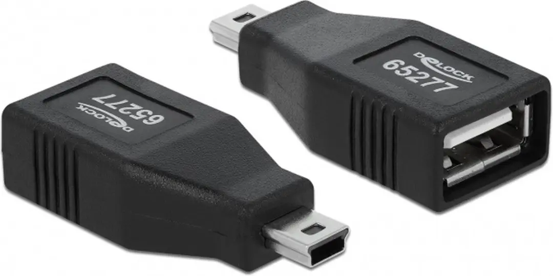 Delock USB2.0 Mini B naar USB-A Adapter