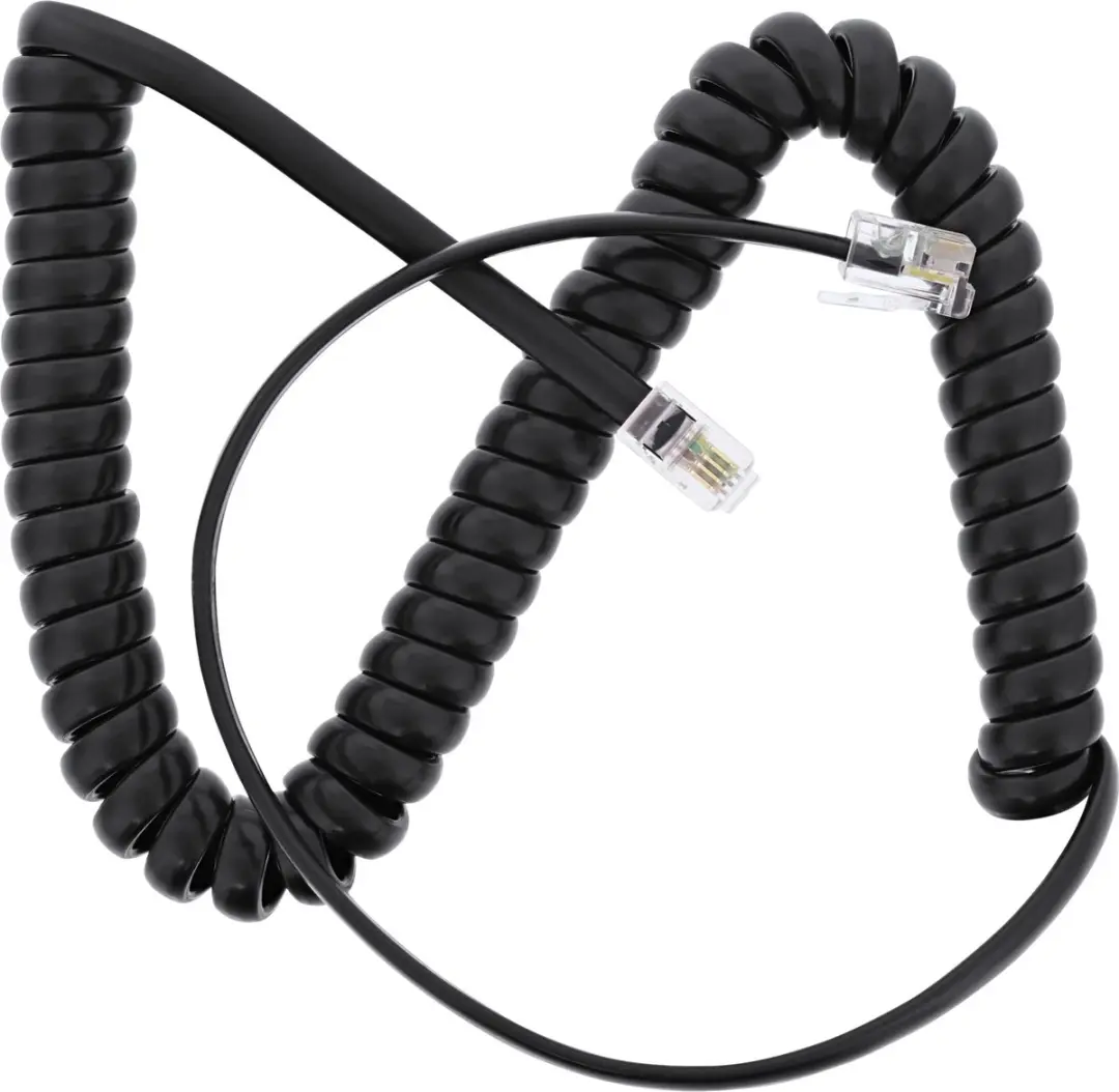 InLine RJ10 Telecom Crossover Spiraalkabel - 4m