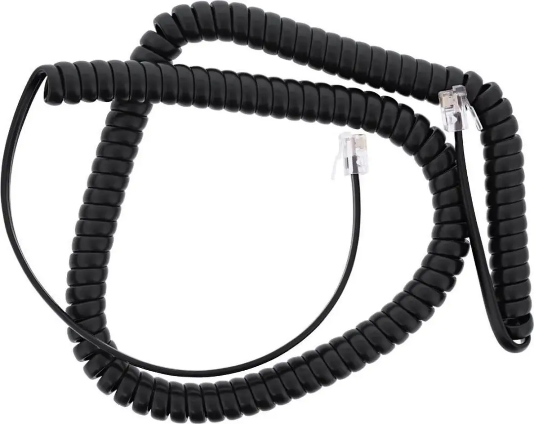 InLine RJ10 Telecom Crossover Spiraalkabel - 4m