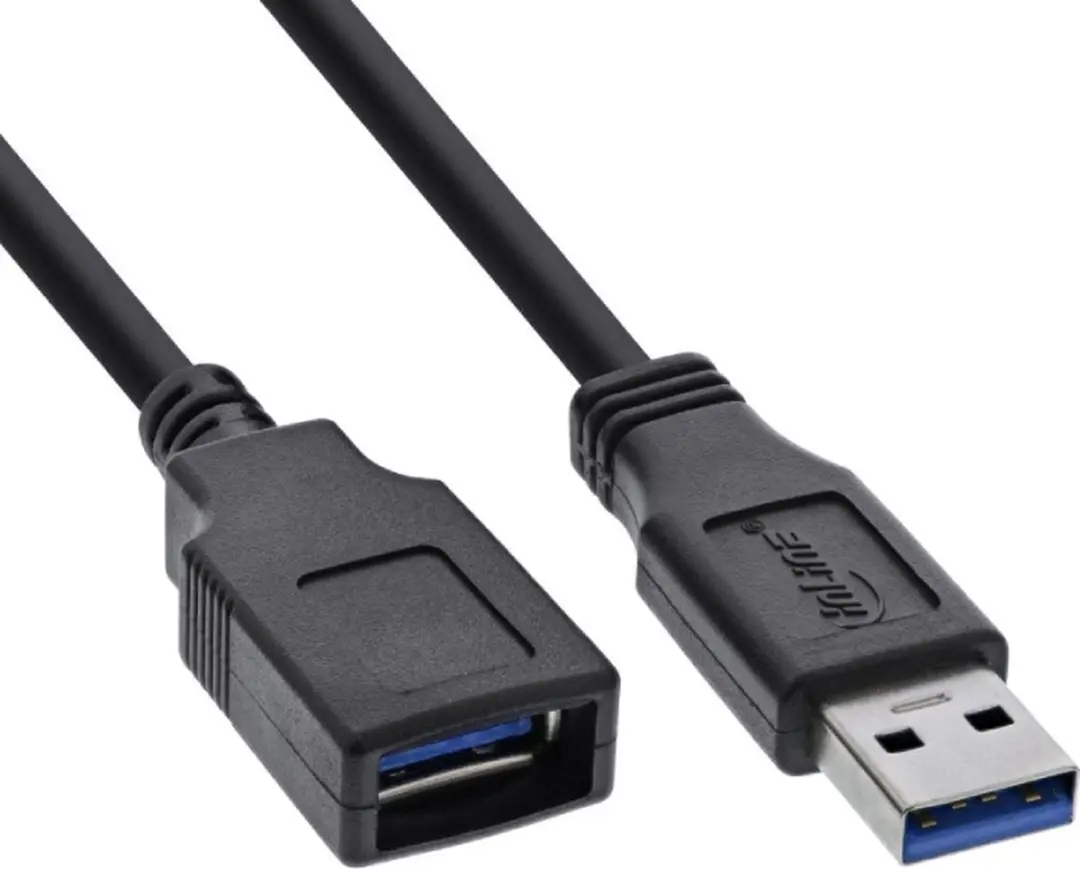 InLine USB3.0 Verlengkabel 2,5m - 2A - Zwart